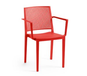 TENSAI_FURNITURE_GRID_ARMCHAIR_CHERRY_405 plastic chair