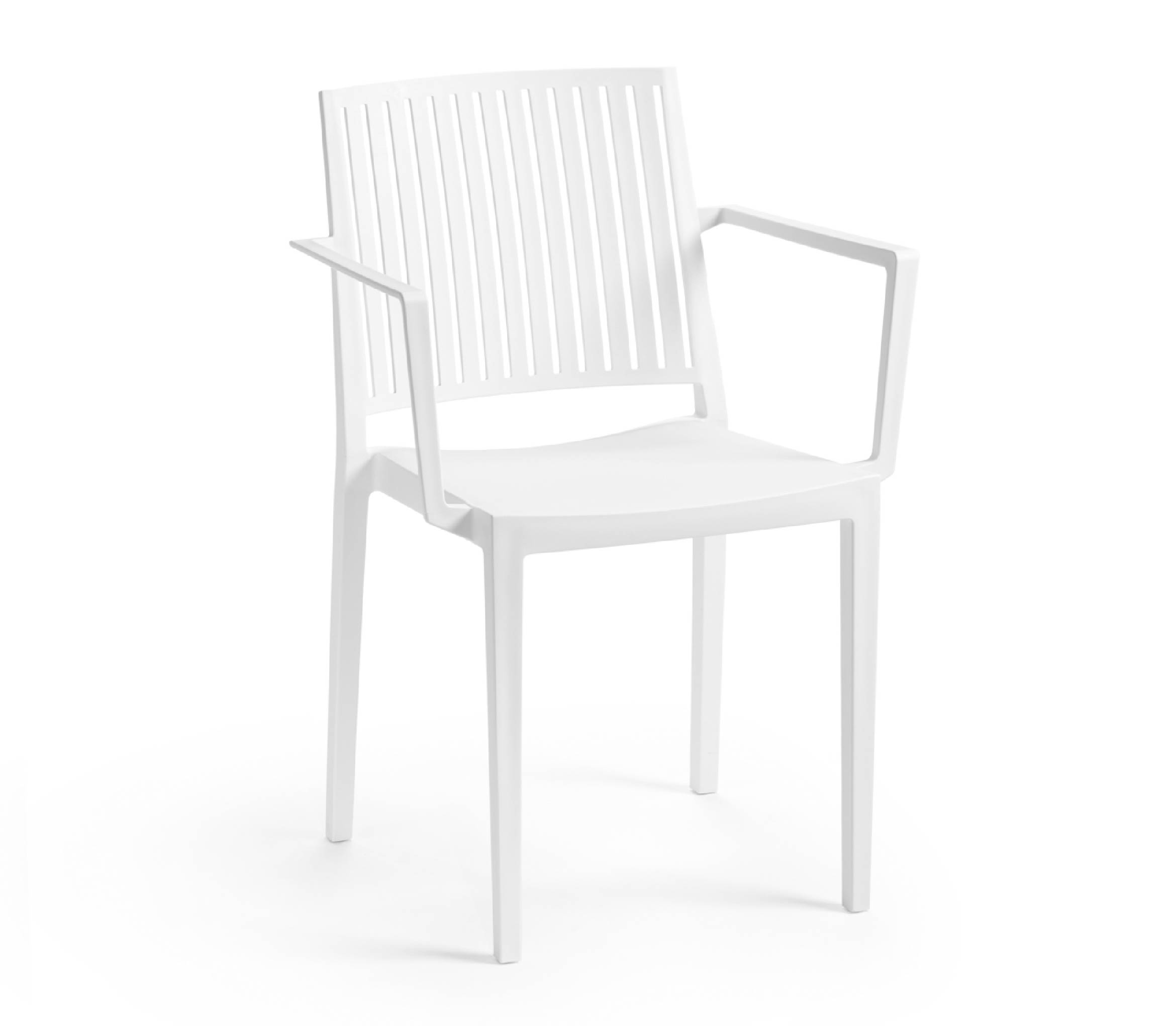 TENSAI_FURNITURE_BARS_ARMCHAIR_WHITE_100 Polypropylene chair