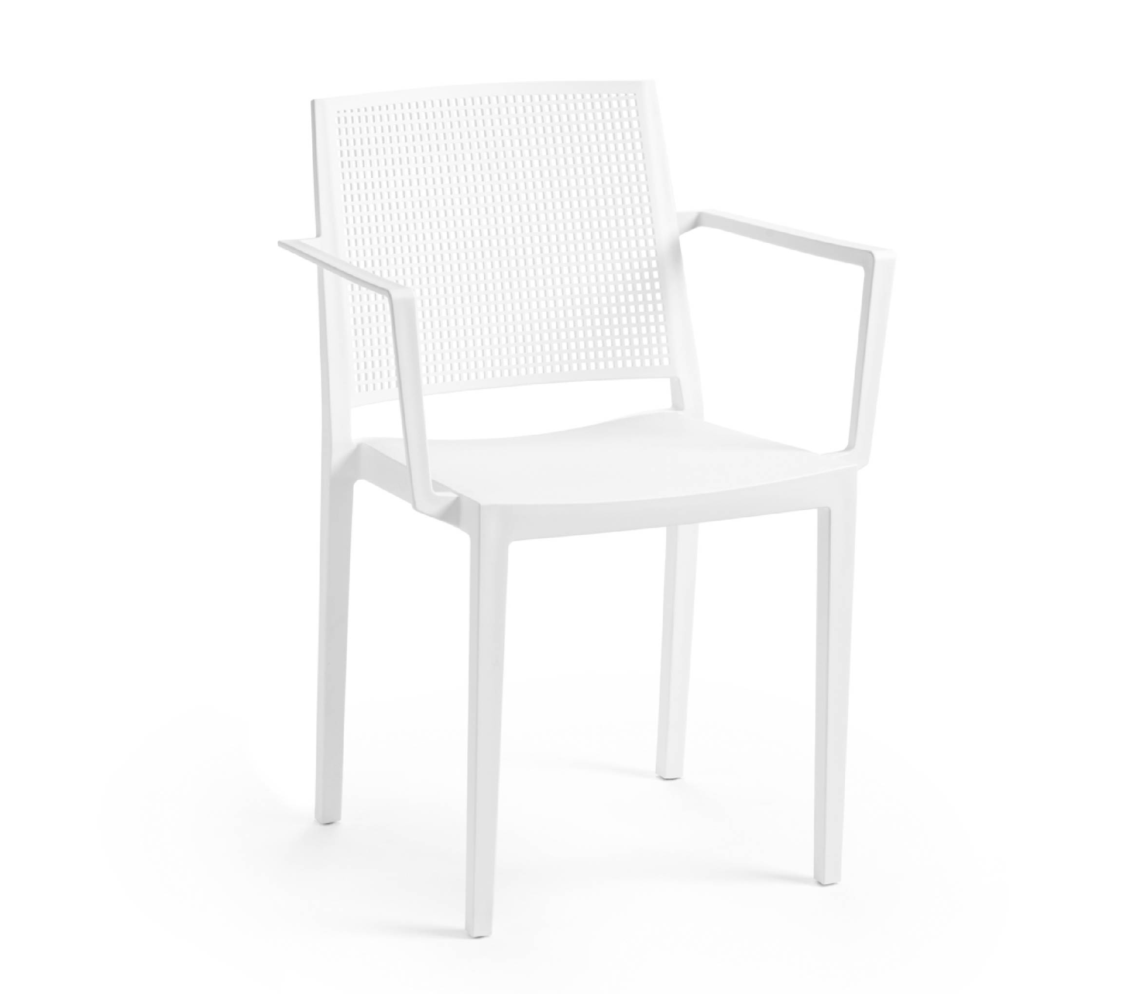 TENSAI_FURNITURE_GRID_ARMCHAIR_WHITE_100 plastic chair