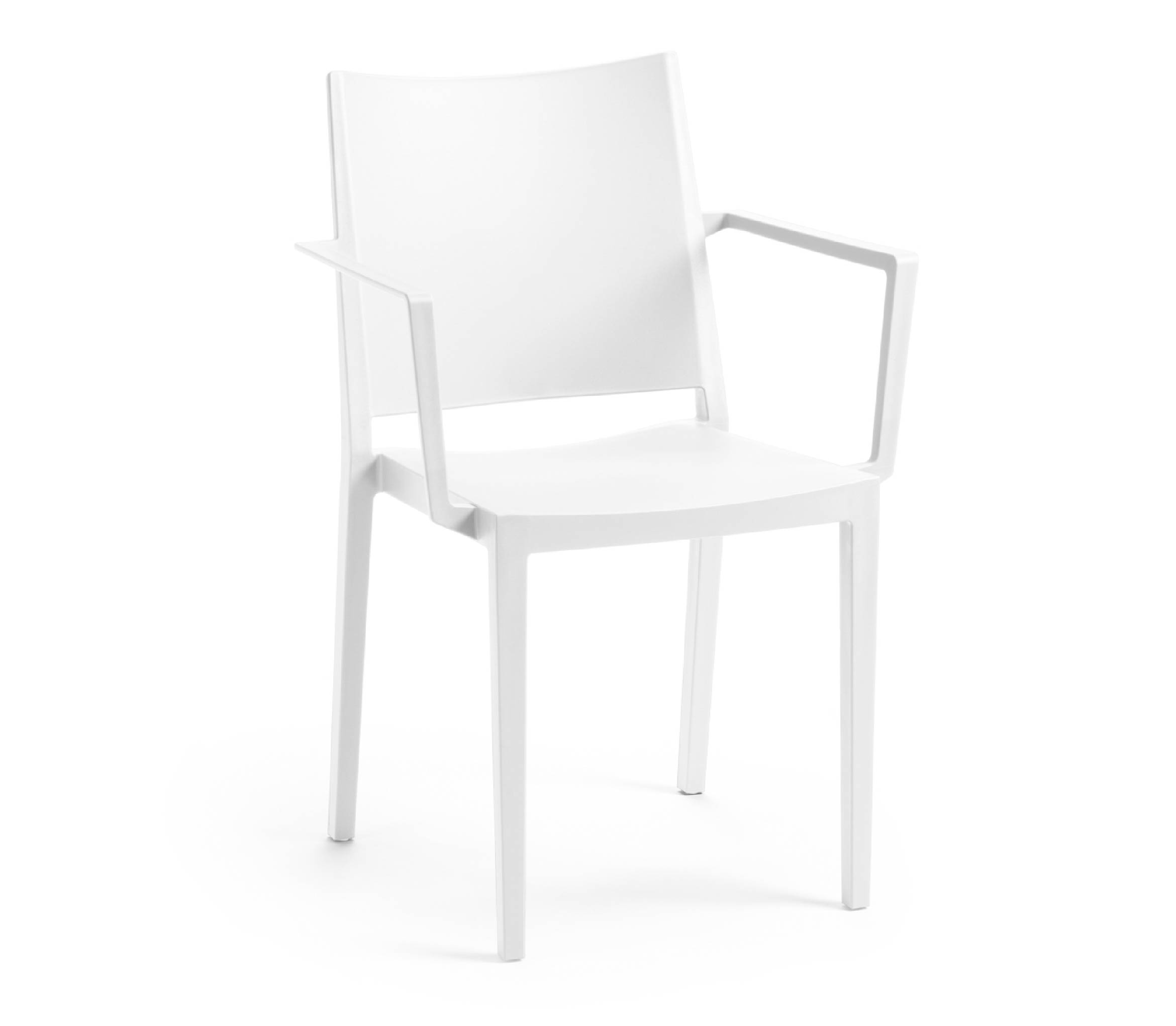 TENSAI_FURNITURE_MOSK_ARMCHAIR_WHITE_100 Polypropylene chair