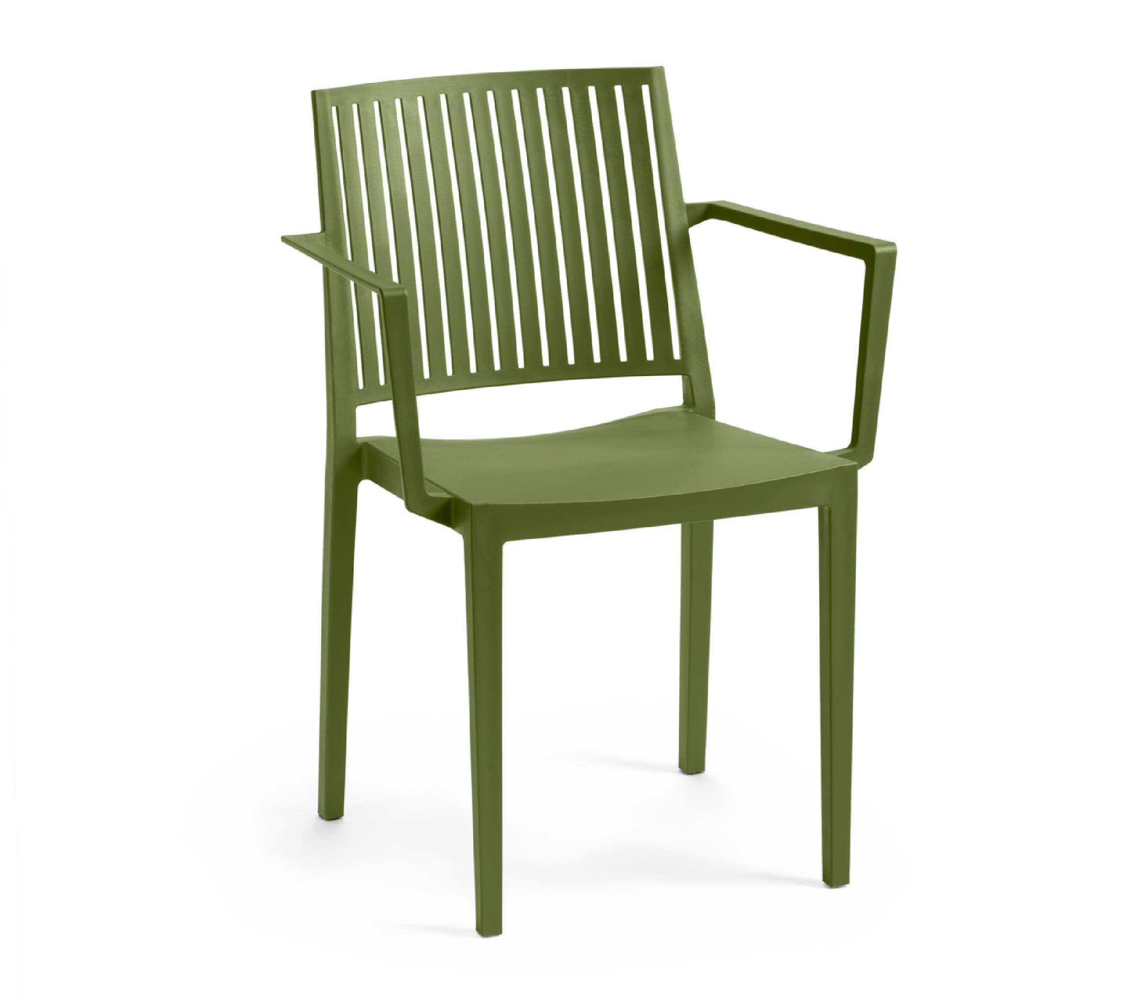 TENSAI_FURNITURE_BARS_ARMCHAIR_OLIVE_514 Polypropylene chair